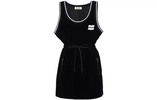 MIU MIU FW22 Sleeveless Dress Women's Black