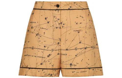 DIOR Quarterly New Products Casual Shorts Women's Yellow Moderate