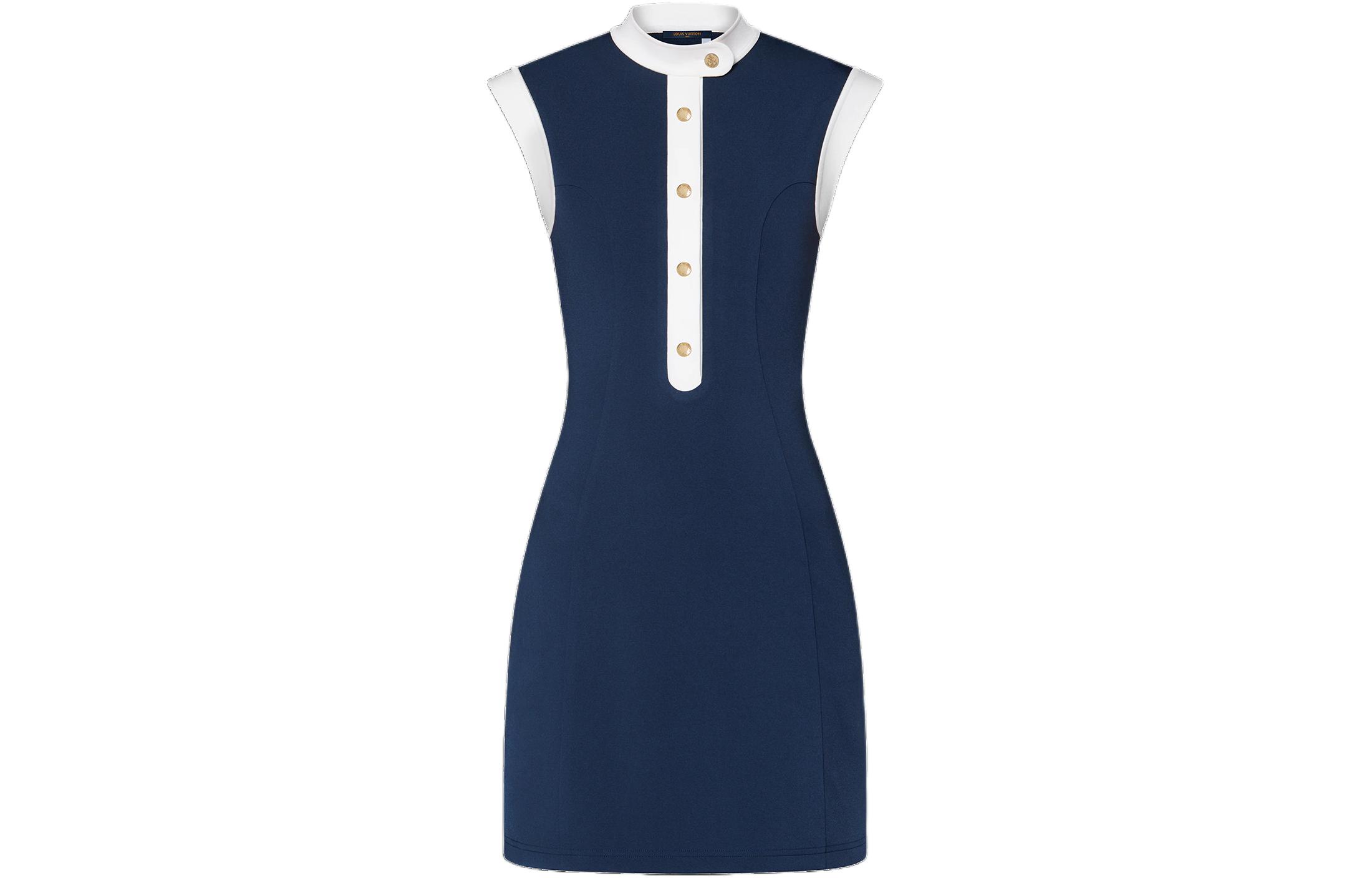 Lv Technical Jersey Sailor Dress