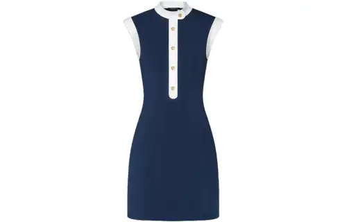 Lv Technical Jersey Sailor Dress