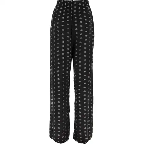 Balenciaga Casual Pants, Regular Fit Women's Black