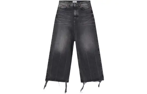 Balenciaga Jeans Women's Black Moderate Wide Leg Pants