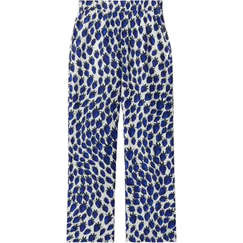 Burberry strawberry graphic-print trousers