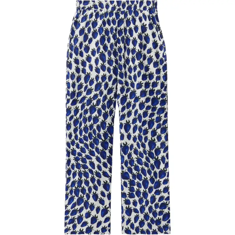 Burberry strawberry graphic-print trousers