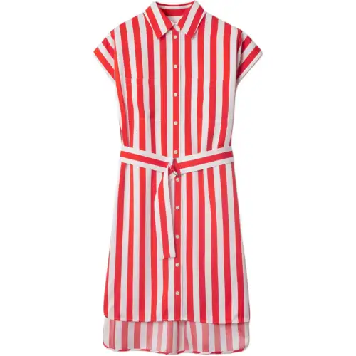 Burberry Short Sleeved Dress Women's Pepper Red
