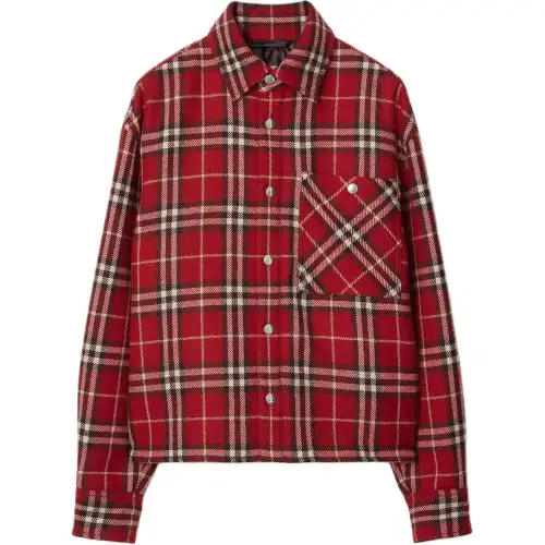 Burberry check wool shirt