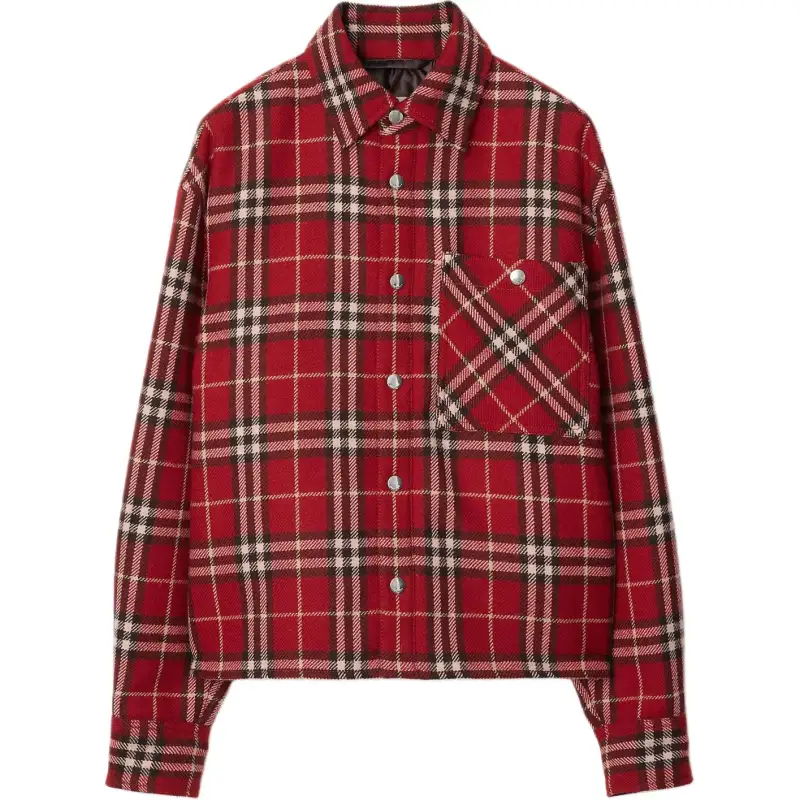 Burberry check wool shirt