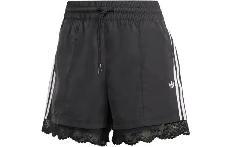 adidas originals LACE TRIM 3-STRIPES SHORTS