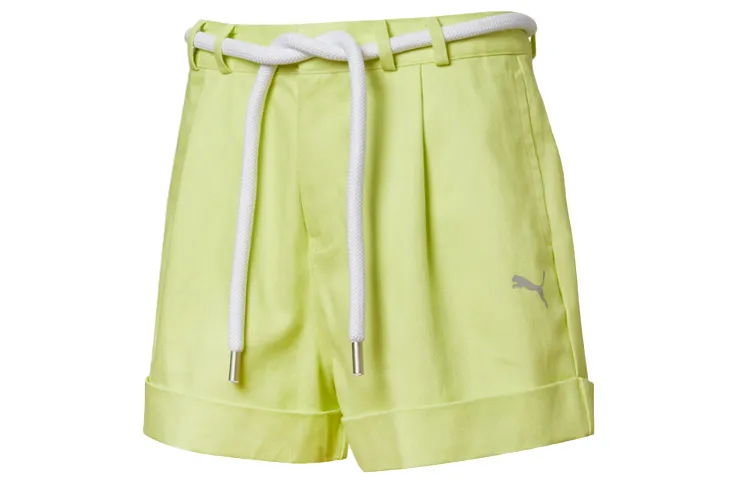 PUMA Casual Shorts Women's Yellow Moderate