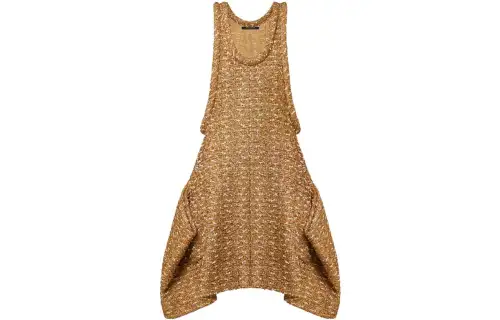 LOUIS VUITTON New Quarterly Products Of LV Sleeveless Dresses Women's Brown Moderate