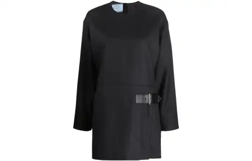 PRADA SS22 Long Sleeved Dress Women's Black