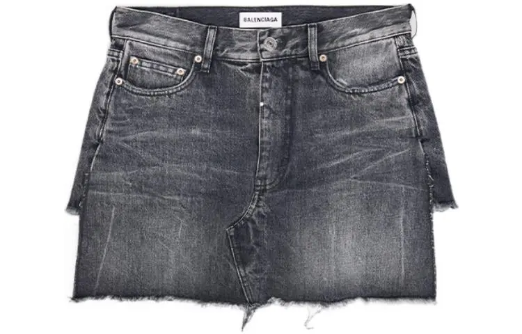 Balenciaga SS22 Casual Shorts Slim Fit Women's Gray