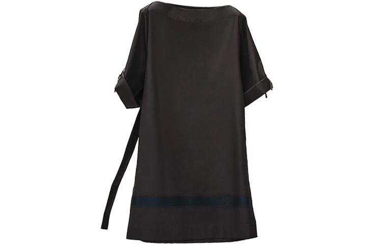 HERMES SS22 Short Sleeved Dress Women's Black