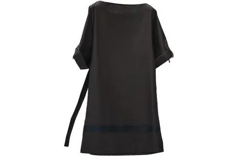 HERMES SS22 Short Sleeved Dress Women's Black