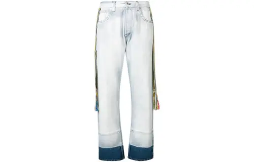 LOEWE Jeans Women's Light Blue Moderate Straight Fit Pants
