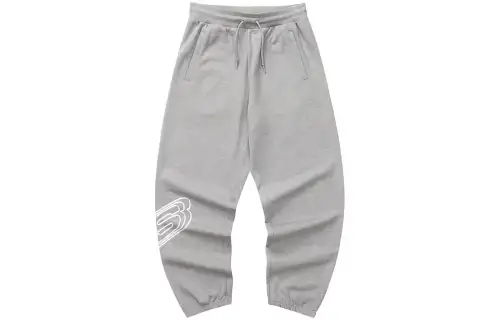 Skechers Colorful Knitted Sweatpants Women's Medium Heather Gray