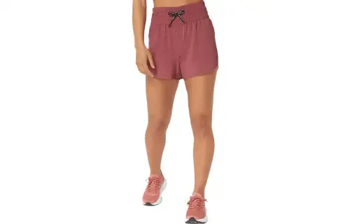 ASICS NAGINO 4IN Casual Shorts Women's Bull Chest Red Moderate