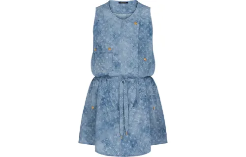 LOUIS VUITTON SS21 Sleeveless Dress Women's Blue