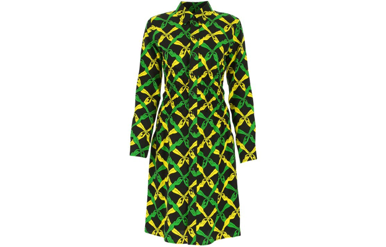 Bottega Veneta Graphic Printed Regular Fit Shirt Dress