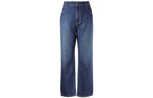 PRADA Jeans Women's Blue Moderate Straight Fit Pants
