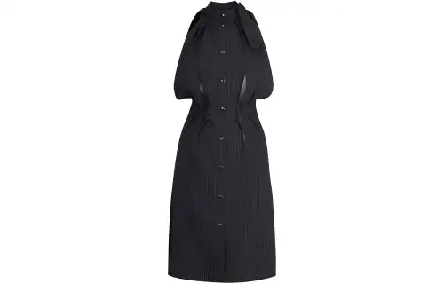 LOUIS VUITTON Sleeveless Dress Women's Coal Black