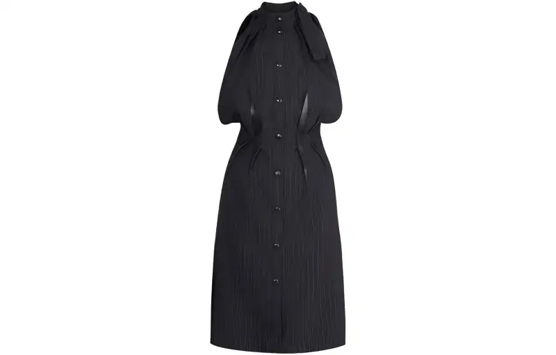 LOUIS VUITTON Sleeveless Dress Women's Coal Black