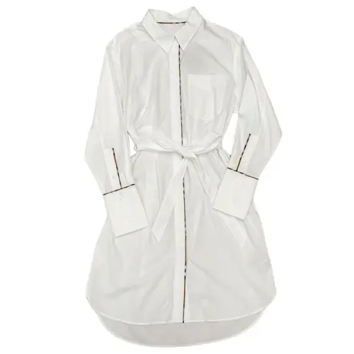 Burberry Long Sleeved Dress Women's White
