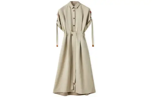 LOEWE FW21 Short Sleeved Dress Women's Gray