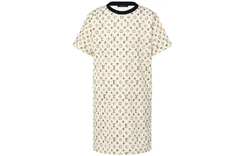 LOUIS VUITTON Python Monogram T Shirt Dress