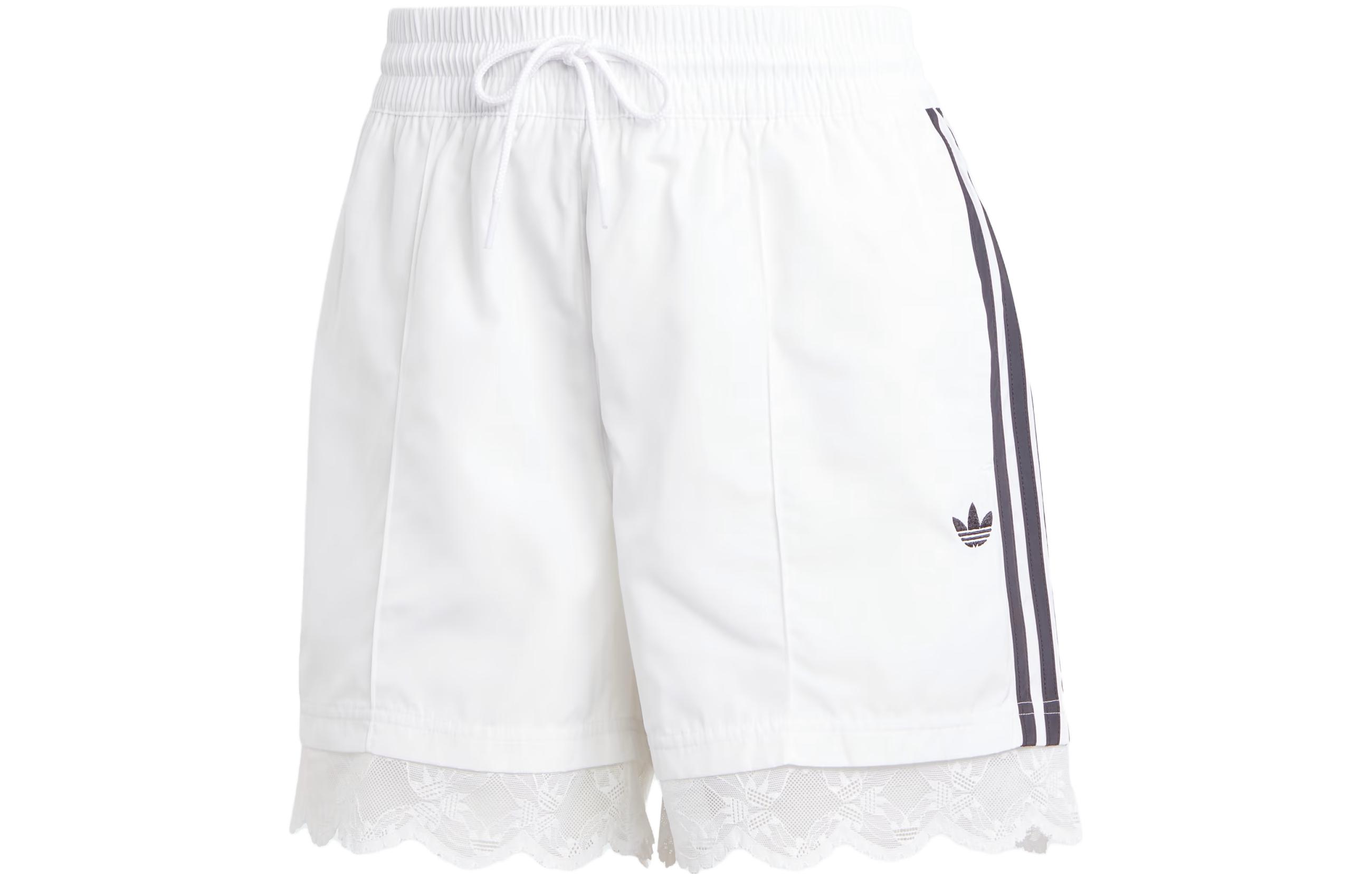 Женские штаны adidas originals Lace Trim (белые)