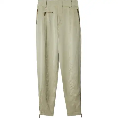 Burberry Tapered-Leg Zip Detailed Trousers