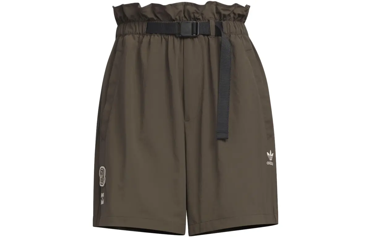 Adidas Originals Adidas X Yu Nagaba SS23 Collaboration Collection Casual Shorts Women's Olive Green