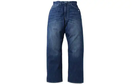 A BATHING APE Head Series Jeans Women's Dark Blue Moderate Straight Fit Pants