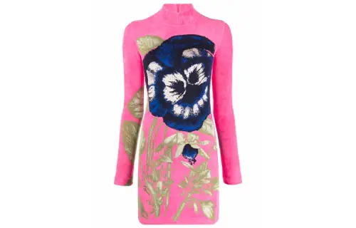 【Previous Season】floral jacquard mini dress