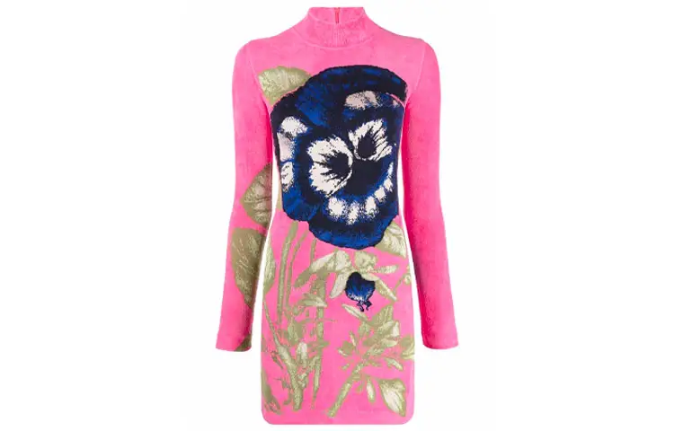 【Previous Season】floral jacquard mini dress