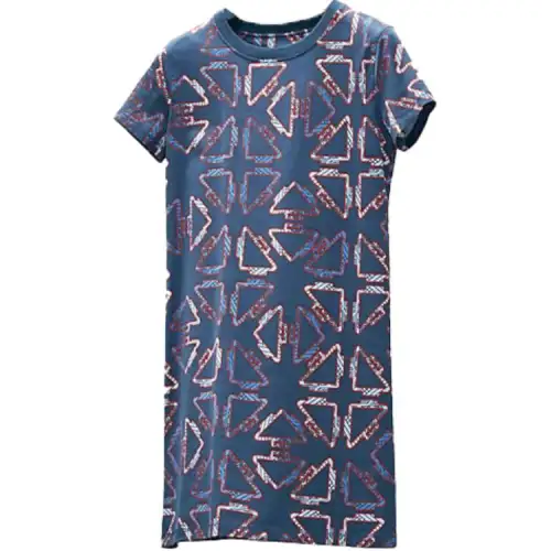 HERMES SS22 Short Sleeved Dress Women's Marine Blue