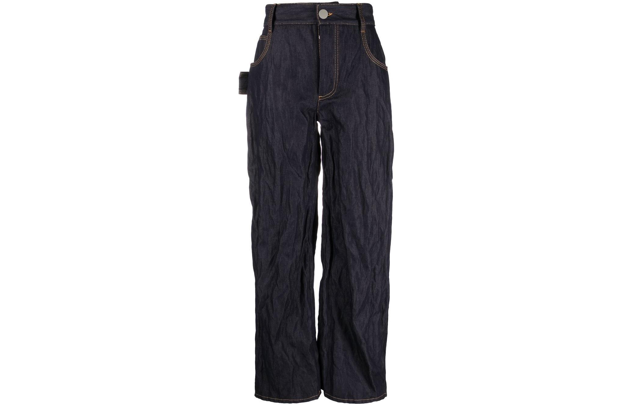 Bottega Veneta Wide Leg Twill Jeans