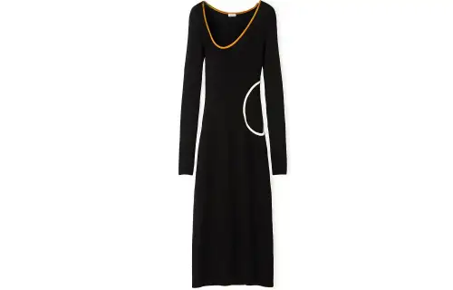 LOEWE SS22 Long Sleeved Dress Women's Black