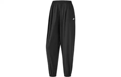 Skechers Knitted Sweatpants Women's Carbon Black/0018 Moderate Cuffed Pants