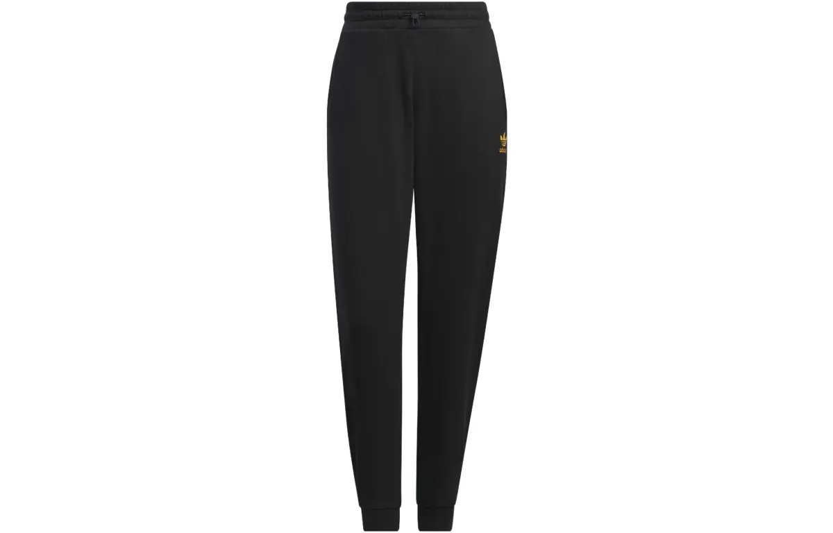 Adidas Originals Knitted Sweatpants Women's Black Moderate Cuffed Pants