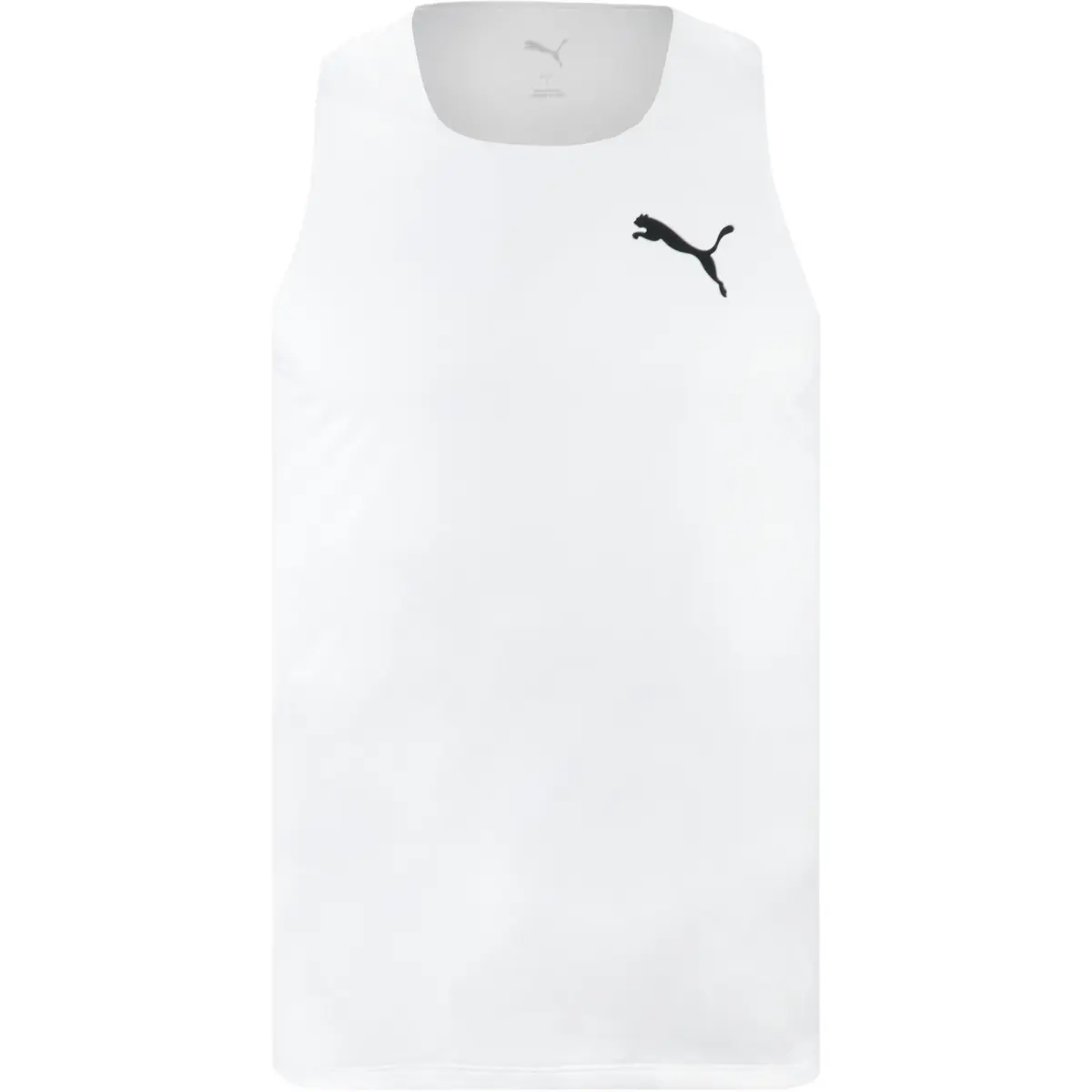 PUMA Tank Tops Men's White U-neck Moderate Other