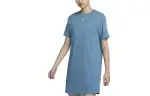 Nike Sportswear Essentials Short Sleeved Dress Women's Aqua Green