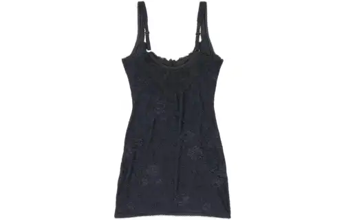 Balenciaga SS22 Slip Dress Women's Black