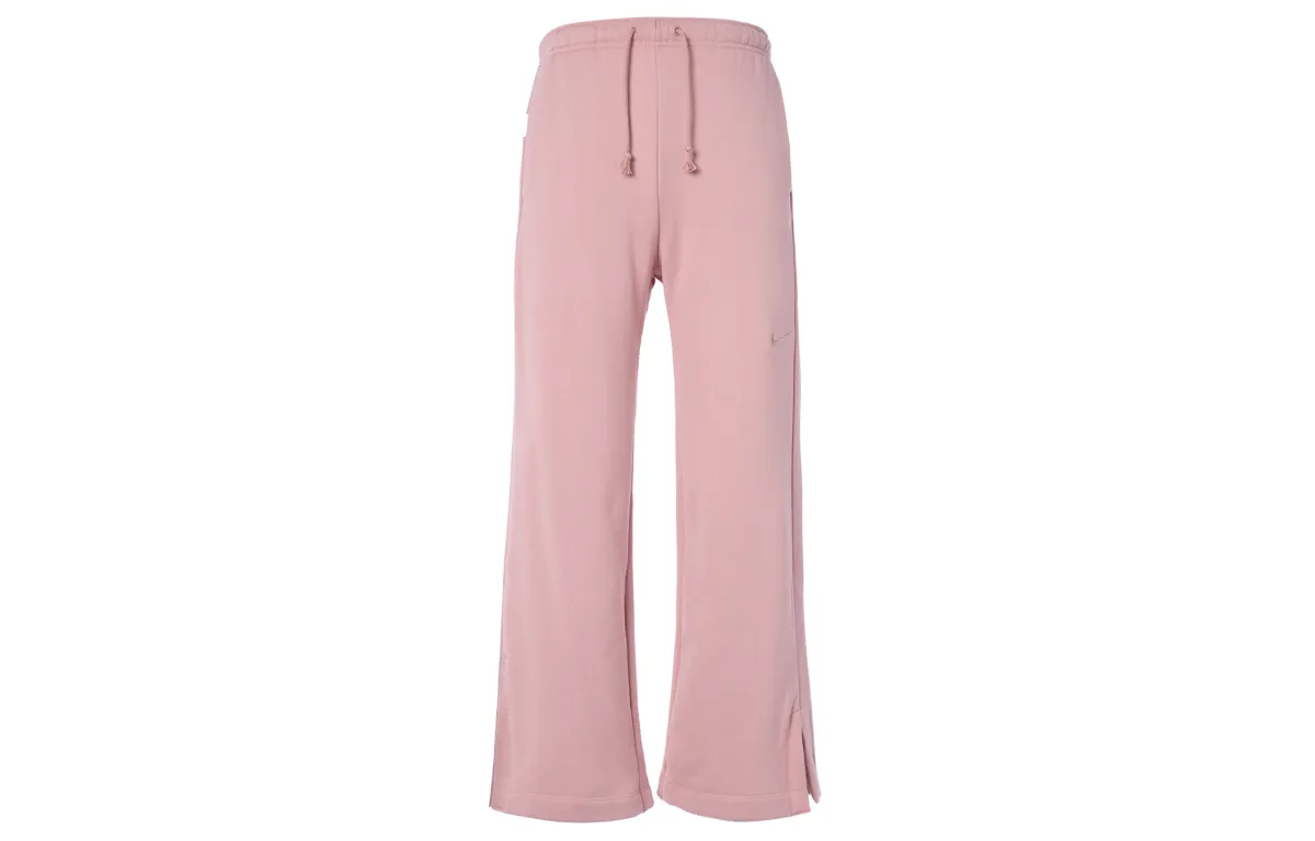 Nike Knitted Sweatpants Women's Stardust Red Moderate Wide Leg Pants