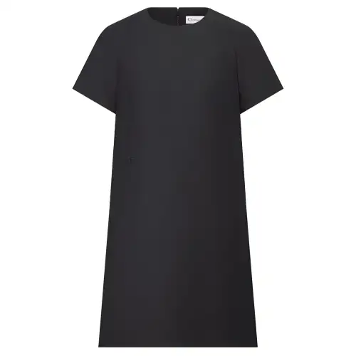 DIOR 30 Montaigne SS23 Short Sleeved Dress Women's Black