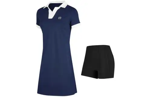 Skechers SS24 Short Sleeved Dress Women's Marine Collegiate Blue