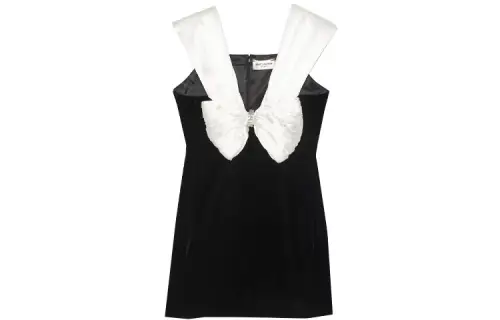 SAINT LAURENT FW21 Sleeveless Dress Women's Black