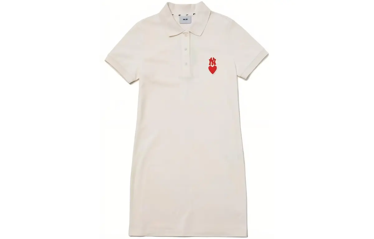 MLB Short Sleeved Dress Women's Cream White