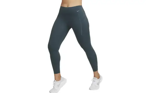 Nike Medium Support Mid Rise 7/8 Leggings With Pockets Leggings Women's Dark Jungle Green