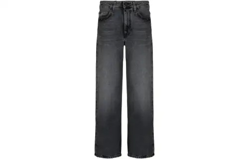 OFF-WHITE logo-patch straight-leg jeans